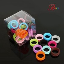 리케이 애견 미용 가위 손잡이 실리콘 링, 연핑크