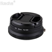 3in 1 매크로 렌즈 리버스 어댑터 보호 니콘 AI 52mm 캡 UV 필터 D3100 D7000, 한개옵션0