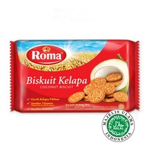말레이시아 로마 코코넛 비스킷 스낵 과자 Roma Coconut Biscuits 300g, 1개