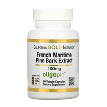 캘리포니아골드뉴트리션 피크노제놀 프랑스해송 껍질 추출물 100mg 베지캡슐 60정