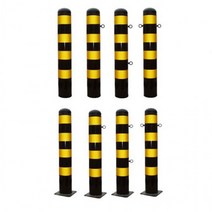 일자형 스틸 볼라드 115 x 1200mm, 매립식(H1200) 고리1개