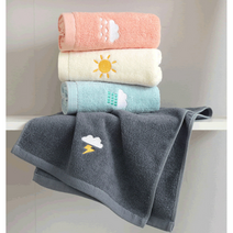 현재상사 유치원 어린이집 신학기 준비물 고리 수건 고퀄리티 4개 세트, 스노우 4개