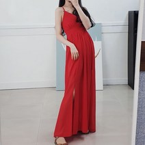 도도스타일 빨간사과 키작녀 롱원피스 허니문원피스