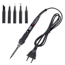 JCD 전기 납땜 인두 80W 조정 가능한 온도 LCD 용접 공구 세라믹 히이터 납땜 인두 머리 용접 수선 공구, CHINA, 80W 110V, 은 + 미국