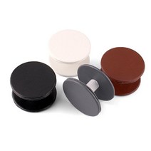 Wal그린_가죽후크고리 거울용 원형 부착스트랩 거울만 고리만 스트랩_Wal그린, Wal그린-옵션_브라운