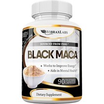 미국직구 블랙 마카 뿌리 파우더 캡슐(맨앤우먼) – 100% 야생 수제 페루 젤라틴화 1000mg 한 에너지 및 퍼포먼스 높은 업저브력 비GMO 90캡슐, 수량, 상세참조