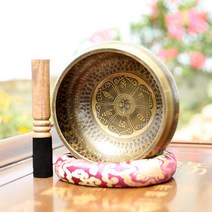 싱잉볼 요가종 명상볼 명상도구 명상종 네팔 수제 티베트어 그릇 대형 황동 노래 불교 명상 사운드 차크라, 01 11.3cm