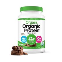 Orgain 유기농 비건 단백질 파우더 크리미 초콜릿 퍼지 - 식물성 단백질 21g 저순 탄수화물 비유제품 글루텐 프리 설탕 무첨가 간장 프리 코셔 비 GMO 2., Creamy Chocolate Fudge/ 2 lb