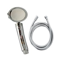 YBK 수압상승 절수효과 맛사지효과 샤워기헤드 & 메탈 샤워호스 5M 세트, 15번