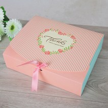 러브썸 리본 선물상자 10p 31x25cm 선물박스, 없음
