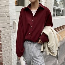 여성 베이직 셔츠 4컬러 1P 코듀로이 캐주얼 도톰