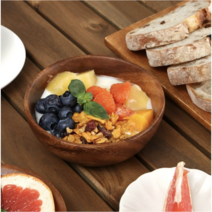 우드 원형 볼 중, 2개