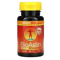 Nutrex Hawaii 아스타잔틴 비건 12 mg 50 소프트겔 Sodium vitamin E 소디엄 olive oil carrageenan 카르기닌 소비톨 글리세린