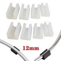 10Pcs 의자 다리 팁 캡 U 형 고무 가구 발 테이블 끝 커버 바닥 보호기, White-12mm