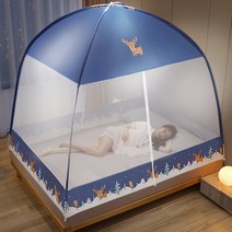 몽골게르텐트 대형 귀여운 유르트 모기장 접이식 캐노피 침대 무료 설치 메쉬 그물 커튼 방지 캠핑 텐트, 13 13_01 0.95x2m -single door