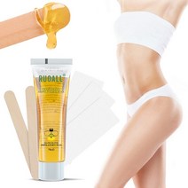 허니밀랍랩 비즈왁스 랩 친환경 여성용 설탕 왁싱 키트 스트립 바디 제모 왁스 제거 가정용 모든 피부 유형 75g