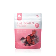 TS써니 강아지 간식 냠냠쿠키 100g, 핑크(눈건강&피부모질)