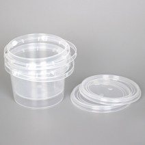 과자용기 다과 초콜릿 유치원 어린이집 간식 보관함 케이스 투명 구디백 원형쿠키통 바스켓 300ml