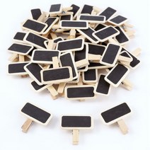 50 mini blackboard wood 메시지 슬레이트 직사각형 클립 패널 카드 메모 레이블 브랜드 가격 장소 번호 테이블