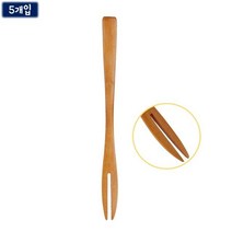 옻칠 티 포크 5p 약16cm 나무 원목 업소 가정 세발 식당 주방 과일 _ 22092786EA, 쿠팡 자비샵 본상품선택, 쿠팡 자비샵 본상품선택