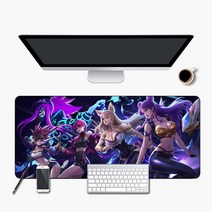뉴타임즈 마우스 장패드 리그오브레전드 롤 LOL, K/DA 2 + 900x400mm + 5mm