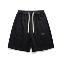 질량순색반바지슬랙스비치바지D77P38