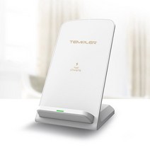 템플러 급속 15W 무선 충전거치대TEM-FWCS-15W 화이트 C타입 케이블 미포함, 상세페이지 참조