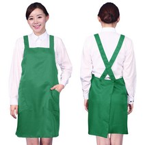 영업 업소 한식당 행사 서빙 앞치마 AE26, M, AE26 연오렌지(찍찍이)