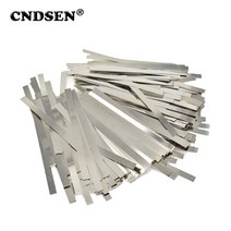 18650 배터리 스폿 용접기 장비용 니켈 도금 스틸 스트립 플레이트 스트랩 시트, 100Pcs, 5x100mm