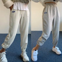 엘샾 여성 소프트 골지 니트 조거바지 가을 겨울 코듀로이 팬츠