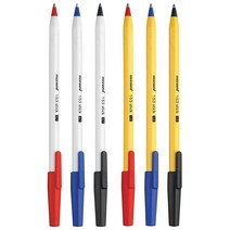 모나미 153 스틱 볼펜 낱개 / 0.7mm / 1.0mm / 육각형 바디 / 캡타입, 0.7mm 블루