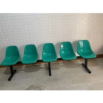 휴게실 야외용벤치 플라스틱 긴의자 정류장 수영장, 5인용 과일 녹색