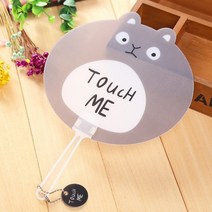 귀여운 캐릭터 미니부채 손잡이 행사 단체 판촉 대량부채, 브라운다람쥐1P