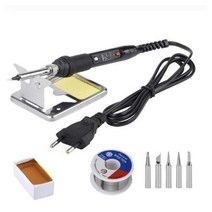 908S 전기 납땜 인두 키트 80W 220V 110V 온도 LCD 조정 가능한 용접 세트 납땜 재 작업 스테이션 납땜 도구, 110V 80W, 4, 우리