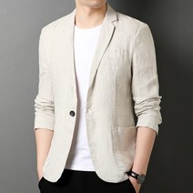 시원한자켓 여름자켓 남자린넨자켓 남성용 린넨 정장 봄과 여름 얇은 작은 비즈니스 캐주얼 의류 트렌디 한 웨스트 남성 코트