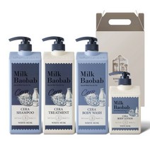 [밀크바오밥] 세라 헤어&바디 4종 선물세트 +쇼핑백M, 상세 설명 참조, 5세트, 상세 설명 참조