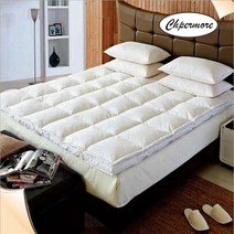 CHPERMORE THICKEN FOLDABLE 100% 거위 깃털 매트리스 토퍼 싱글 더블 다다미 패밀리 베드 스프레드 킹 퀸 트윈 풀 사이즈, 1개, 03 150x200cm(59x79in)