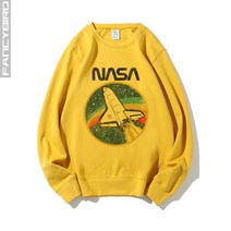 긴팔맨투맨 남성 같은스타일 봄가을 소매 라운드 후드셔츠 NASA 미국 항공우주국 우주공간 화성 주변 의류 1311899080