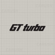 GT 터보 로고 데칼 엠블럼 자동차 오토바이 스티커, 08 GT 터보, 대형, 옐로우
