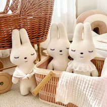 오가닉 애착인형 토끼 인형 신생아 수면인형, 토실이+거즈머플러