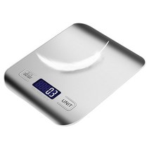 조리일기 스테인레스 주방 전자저울 디지털 백라이팅 1P, 5kg/1g