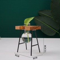 화병 꽃병 실린더 우드 수경식물 엔틱 레트로 인테리어, 그레이 컬러는 이미지 위주