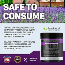 콜라겐 펩타이드 분말 가수분해 유형 I ampamp III Non-GMO Grass-Fed 글루텐 프리 멀티 단백질 파우더 보충제 혼합하기 쉬운 음료 건강한 모발 피부 및 손톱 촉