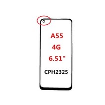 오포 A31 A32 A33 A51 A52 A53 A54 A55 4G 5G 터치 패널 LCD 디스플레이 아웃 유리 부품 + OCA, 10 A55 4G