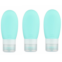 27리빙 말랑말랑 여행용 실리콘 용기, 3개, 민트 60ml