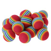 50pcs 스폰지 실내 연습 골프 공 훈련 공 Dia.35mm