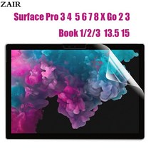 서피스독 Microsoft surface pro 8 7 6 5 4 3 go 2 3 표면 책용 반사 방지 필름 123 13.5 15 용 종이 터치 스크린 프로텍터, 서피스 고 3