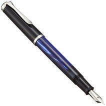 일본직발송 3. Pelikan 펠리칸 만년필 F 가는글씨 마블블루 클래식 M205 흡입식 정규수입품 B01JRX49B6, 펜촉 F 가는 글자_One Color, 펜촉 F 가는 글자_One Color, One Color