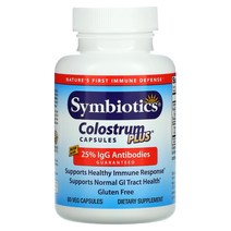 심바이오틱 symbiotics 초유 플러스 60 캡슐, 60 Count