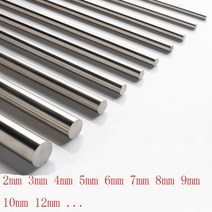 알루미늄용접봉 303 스테인레스 스틸 막대 2mm 2.5mm 3mm 4mm 5mm 6mm 7mm 8mm 8.5mm 9mm 10mm 12mm 15mm 16mm 선형 샤프트 미터법, [01] 400mm, [07] 10mm